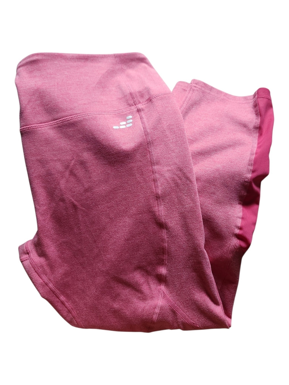 BCG NWOT Pink Heathered Athletic High Rise Tummy Control Leggings Size Lg